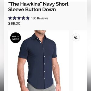 State & Liberty - like new - Men’s short sleeve button down shirt - size Medium